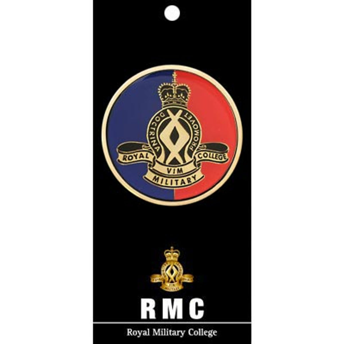 This eye-catching, 48mm full-colour enamel medallion from The Royal Military College Corps of Staff Cadets (RMC) will surely draw attention wherever it's displayed! An impressive conversation-starter, it's sure to make an impact. www.moralepatches.com.au