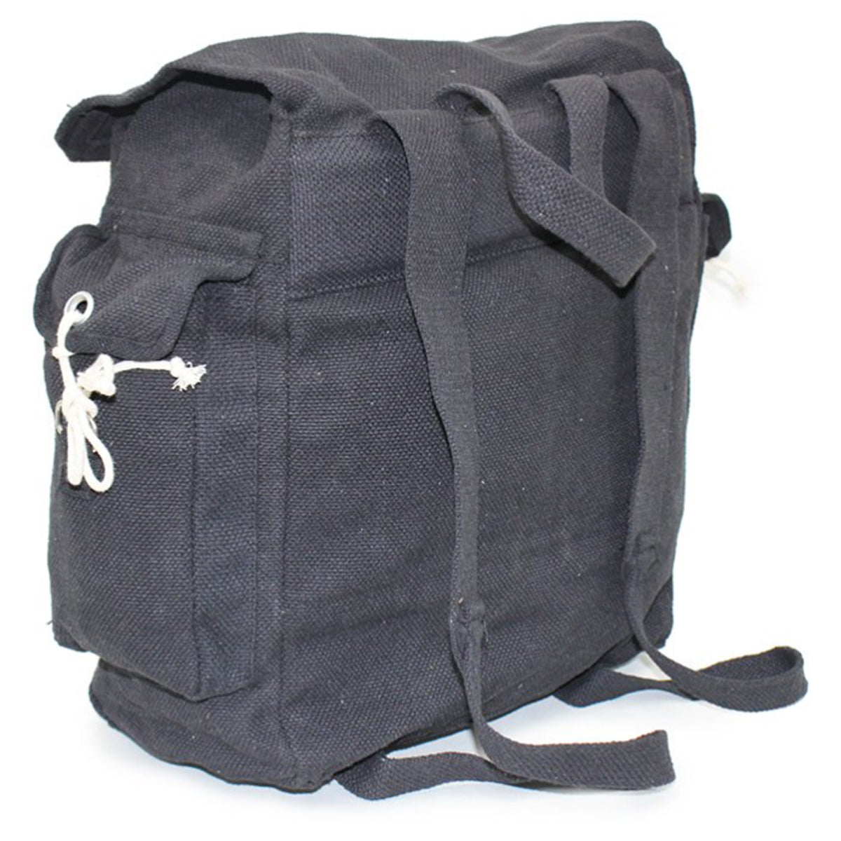 Originally used as a military backpack, the Haversack’s heavy-duty canvas offers lightweight durability when carrying your belongings. With its top-loading main compartment secured by buckles and its external compartments secured by press buttons and rope, it offers varied practicality and versatility. www.moralepatches.com.au