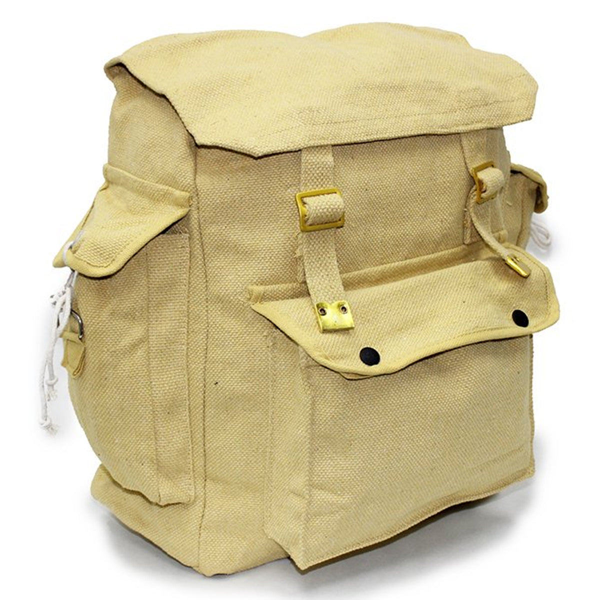  Its straps are also secured by a buckle system, allowing you to adjust it to your height. It’s perfect to use as a regular daypack that can be customised for your individual flare.   Material: Cotton Canvas Main sack size 315x320x130mm  www.moralepatches.com.au
