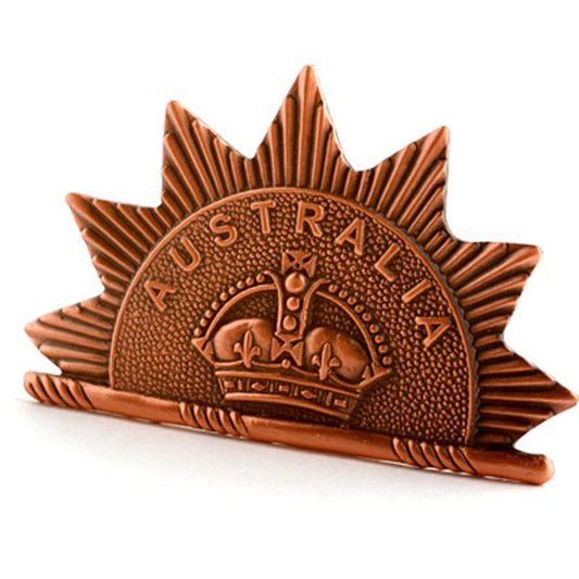 Own a piece of Australian military history with this authentic Rising Sun Hat Badge replica, faithfully recreated from the original 1902 design. Expert military craftsmen have painstakingly reproduced every detail of the badge that first adorned mounted troops' uniforms during the Boer War. www.moralepatches.com.au