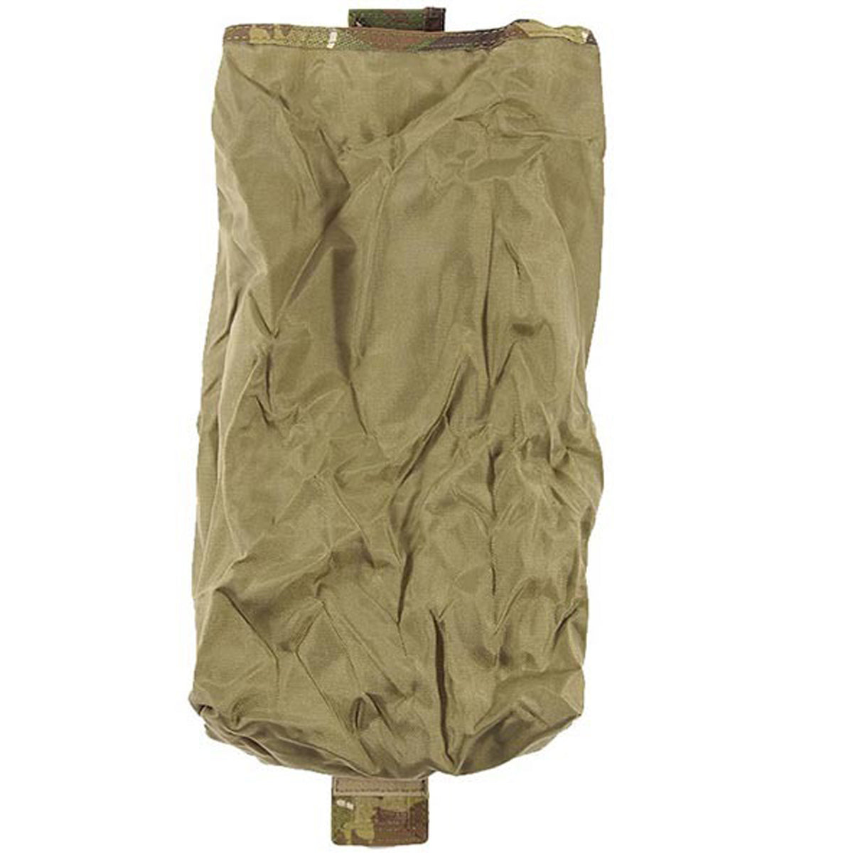 The tightest and most compact dump pouch around. Only one column wide, opens out in one quick simple motion. The tapered bag design minimises spillage of spent magazines and documents by acting as a choke point. This pouch, being so small will attach almost anywhere with ease. Requires one MOLLE column for attachment.  www.moralepatches.com.au