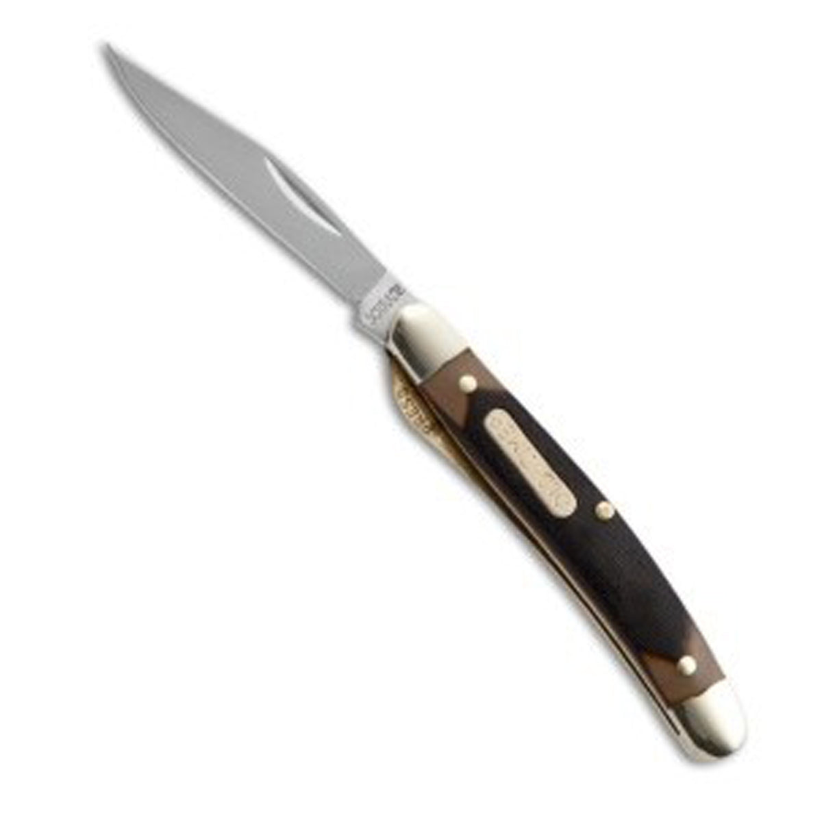 This classic Old Timer Mighty Mike folding Knife is an American tradition. Often found in many of our grandfather pockets, this pocket knife features a satin finished stainless steel clip point blade with liner lock construction. The handle features polymer composite scales, brass liners, shackle, polished nickel silver bolsters, and brass rivet construction. www.moralepatches.com.au