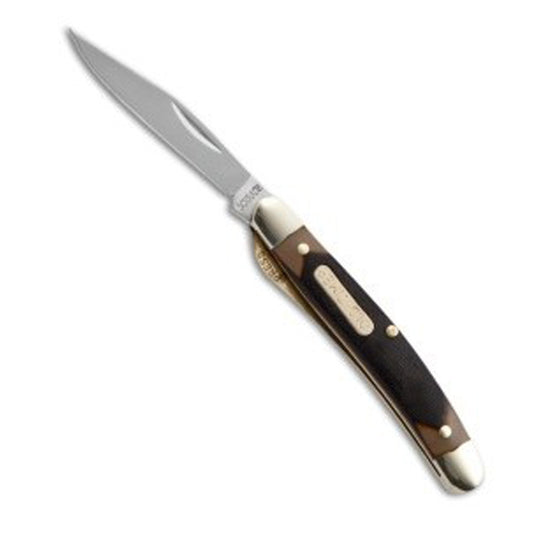 This classic Old Timer Mighty Mike folding Knife is an American tradition. Often found in many of our grandfather pockets, this pocket knife features a satin finished stainless steel clip point blade with liner lock construction. The handle features polymer composite scales, brass liners, shackle, polished nickel silver bolsters, and brass rivet construction. www.moralepatches.com.au