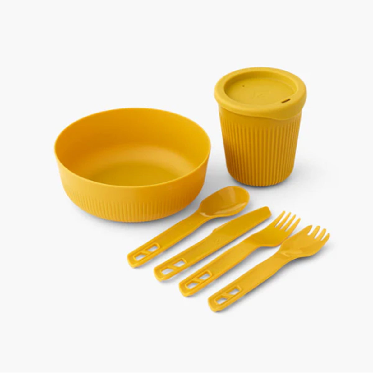 Light, strong and packable, the 6-piece Passage Dinnerware Set offers typical Sea to Summit functionality. Cool Grip sidewalls allow the user to hold the bowl and cup firmly, even when the contents are hot. www.moralepatches.com.au