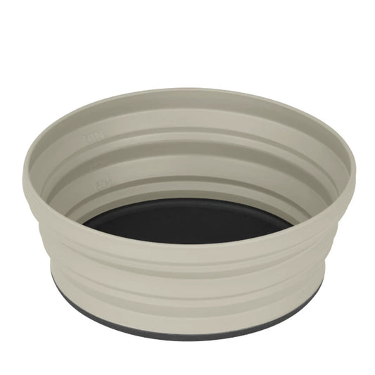 The Nylon base may be used as a cutting board when the X-Bowl is flipped upside down and there are measurement increments on the inside, making it a multi-purpose and functional piece of dinnerware. Our range of X-Series dinnerware nests neatly with the X-Pots to create a comprehensive space-saving camp kitchen set-up. www.moralepatches.com.au