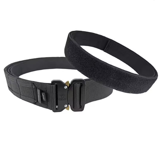 Stealth Ops Gear Heavy Duty Security Belt Black is designed for the modern tactical enthusiast with a full MOLLE system that wraps around the entire belt, providing ample space for secure storage of tactical gear and accessories. www.moralepatches.com.au