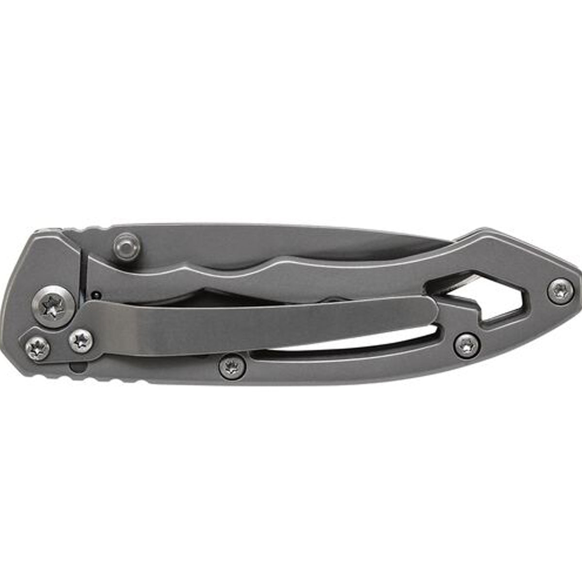 The Smith &amp; Wesson® Frame Lock has a grey stainless-steel drop point blade and skeleton handle. Carry this knife with you, and you’ll be good to go. It features an ambidextrous thumb knob and comes with a lanyard hole and pocket clip for instant access. www.moralepatches.com.au