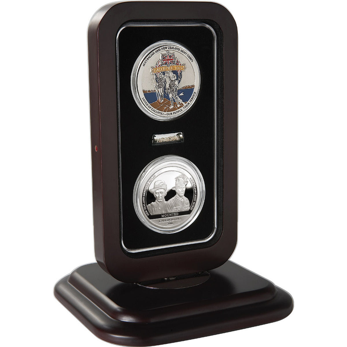 The Sands of Gallipoli 2006 release Mounted Limited Edition Medallion is a truly spectacular collectible from the tactical specialists. This limited-edition medallion pays tribute to the brave members of the Australian Light Horse and New Zealand Mounted Rifles who fought dismounted throughout the Gallipoli campaign in 1915. www.moralepatches.com.au