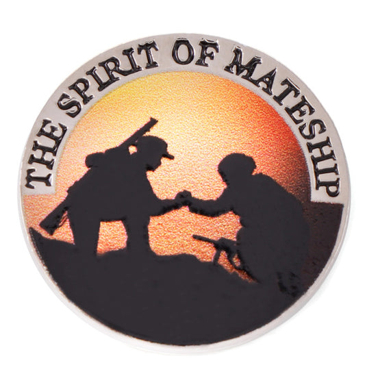 The Spirit of Mateship Magna Badge is a poignant symbol of unity, service, and sacrifice that captures the heart of Australia's military history. www.moralepatches.com.au