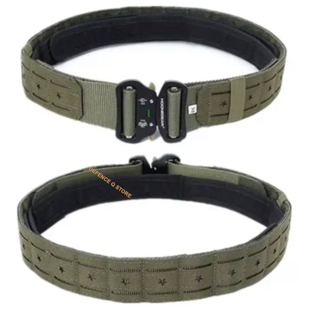Transform your field operations with the Stealth OPS ECS Belt OD Green. Whether you're a seasoned tactical specialist or an enthusiastic beginner, this belt, featuring a high-quality metal buckle and laser-cut MOLLE webbing, is perfect for carrying all your gear. www.moralepatches.com.au