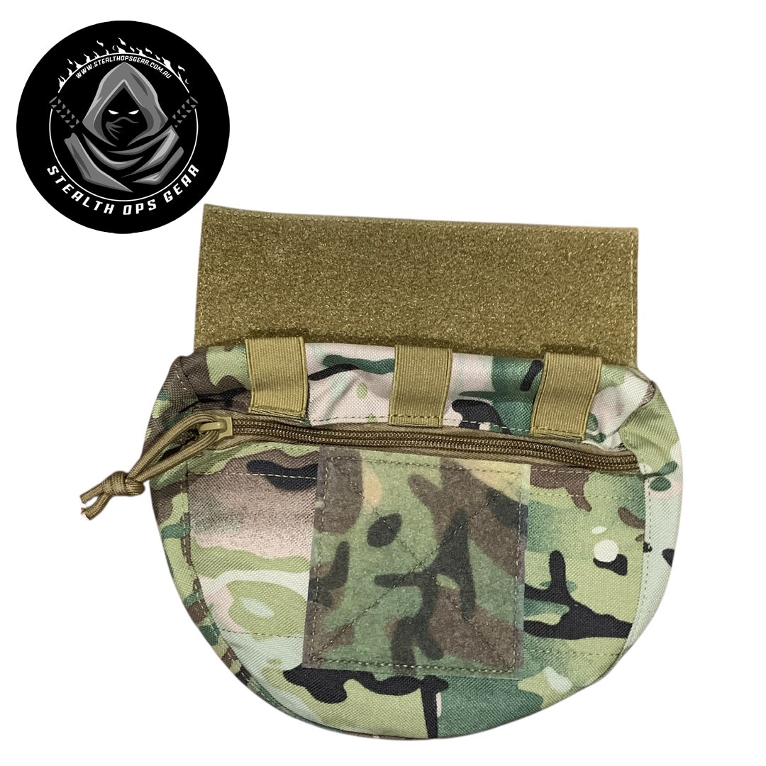 The All Sorts Of Crap pouch multicam is a great addition to your kit so you can throw in all those little items you need for certain situations with your plate carrier or chest rig.  Featuring a 100x100mm loop display on the front for throwing on patches to suit your situation. www.moralepatches.com.au