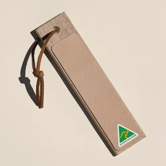 Its portable size makes it ideal for both workshop and travel use, while the durable leather surface provides the perfect amount of draw to remove burrs and leave your blade razor-sharp. Whether you’re honing a straight razor or touching up your pocket knife, this strop delivers consistent, high-performance results every time. www.moralepatches.com.au