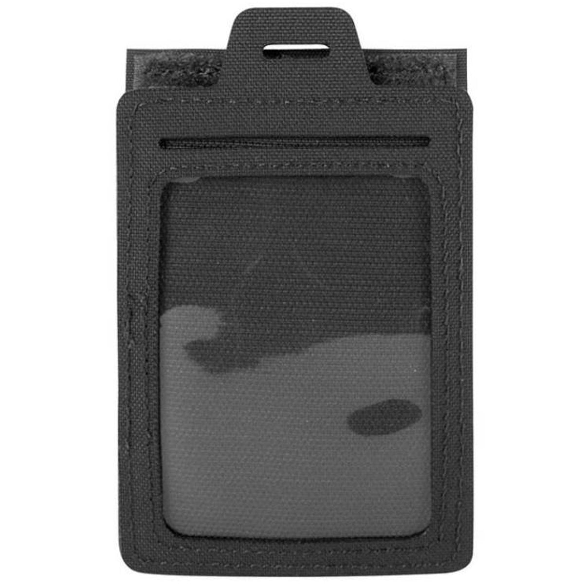 The durable ID shell is perfect for cards, pens, and other essentials! Easily clip it on when you need it and take it off just as quickly--it even functions as a handy patch. It's the perfect companion for any of life's adventures. www.moralepatches.com.au black front