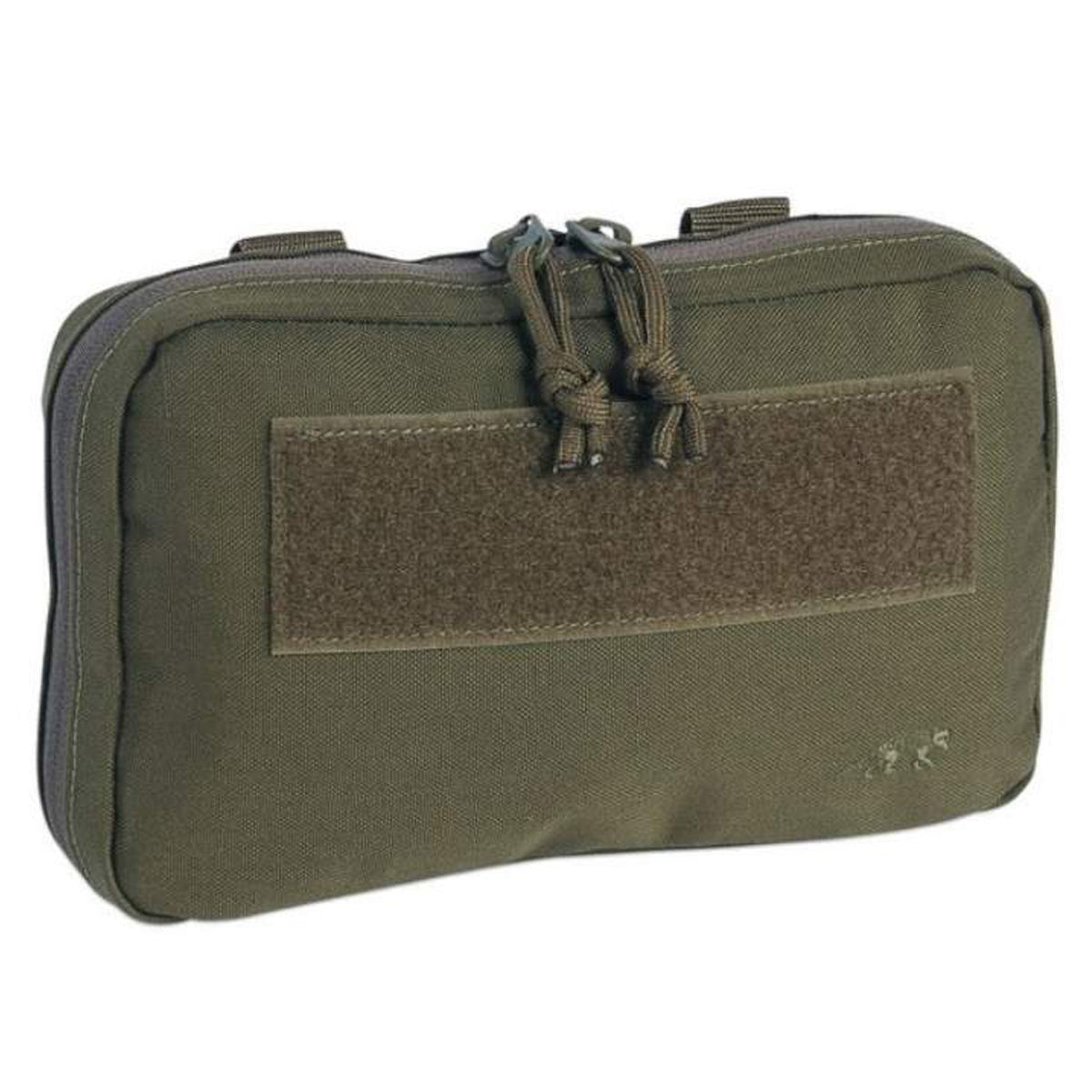 This expansive version of the TT Admin Pouch stores all your must-have items for lightning-fast access. It's the perfect combination of protection and accessibility, so you can be confident you're ready for any situation. www.moralepatches.com.au olive front