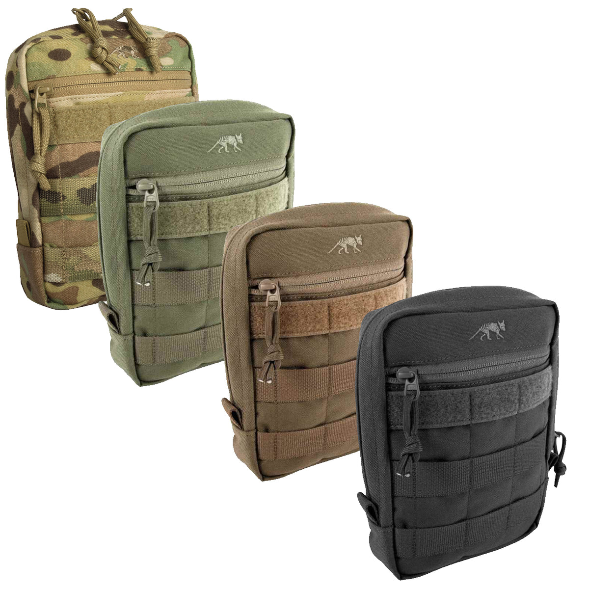 This pouch features a MOLLE snap button system, an extra wide zipped opening, and hook-and-loop strips for a personalised name tag. www.moralepatches.com.au combined colours available