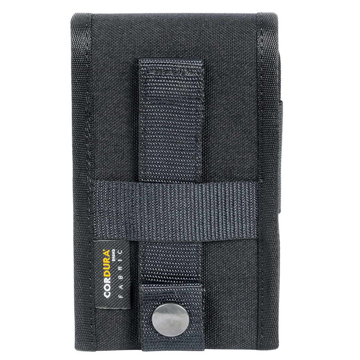 Durable protection for your smartphone with padded reinforcement and four choice sizes. Our tactical phone cover features a MOLLE system for secure carrying - get ready for the ultimate phone protection! Stay protected in style. www.moralepatches.com.au back view for medium and large pouches