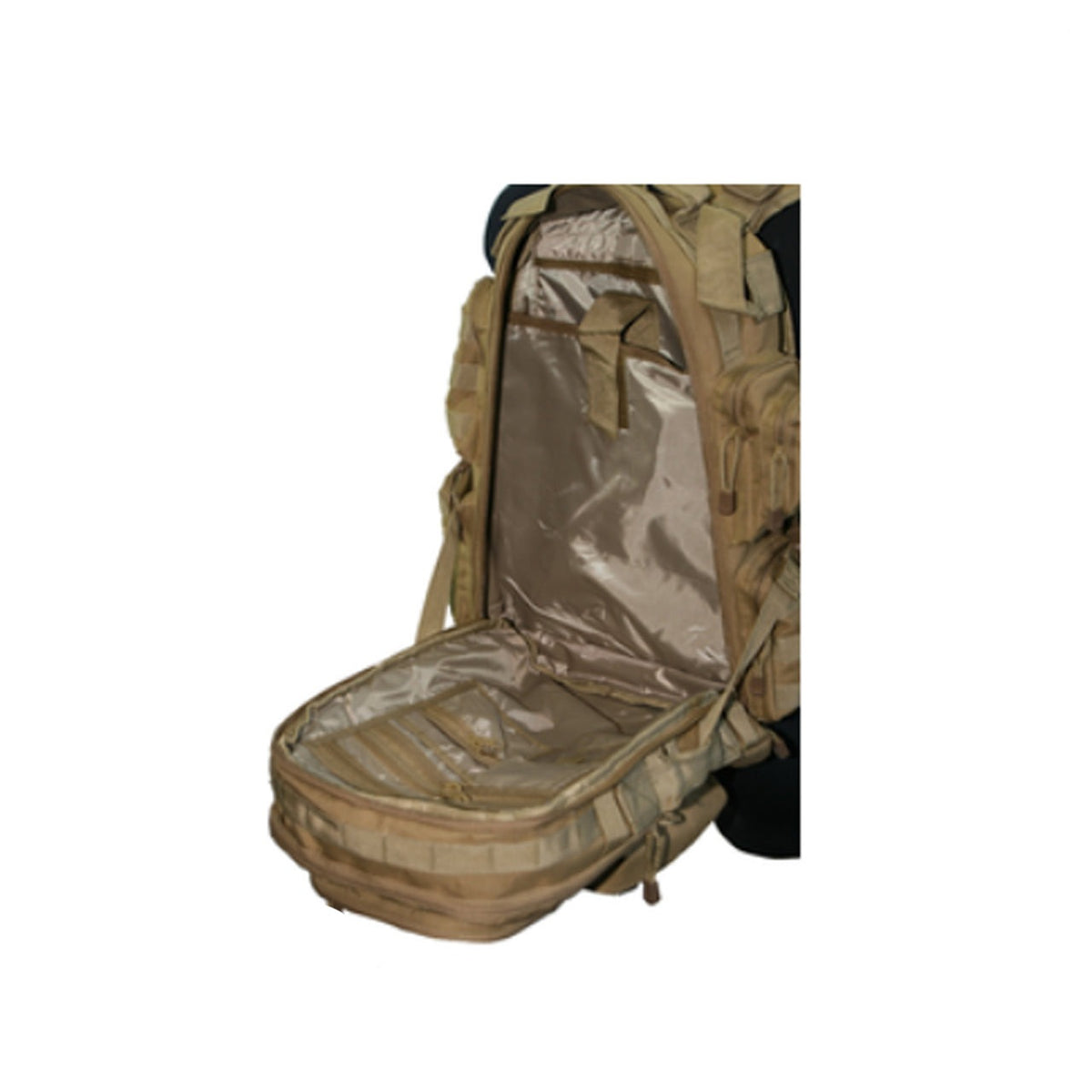 This pack is the ultimate solution for your mission needs! Its main compartment, with a 16.2L capacity, features a hydration pouch and an organizer with multiple pockets. Plus, the secondary 10L compartment comes equipped with a large mesh pocket and internal MOLLE webbing for even more storage. www.moralepatches.com.au