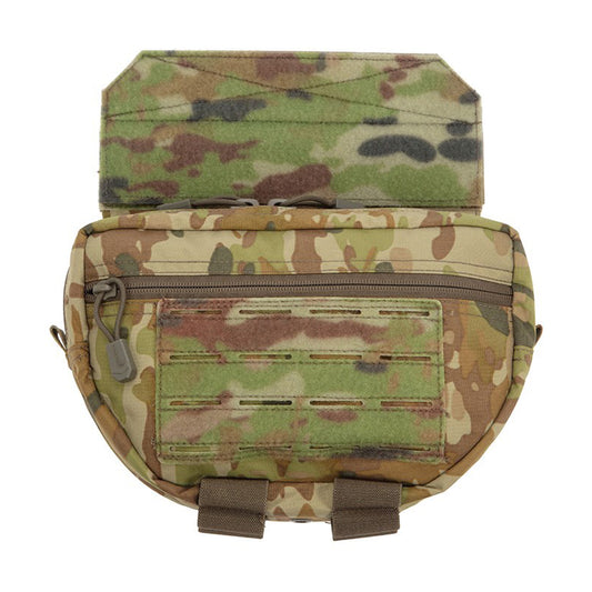 This WAB Pouch gives the operator ease of access to essential equipment. The velcro sandwich system is adjustable and suited to both plate carrier's and chest plates with the removable extension piece. www.moralepatches.com.au