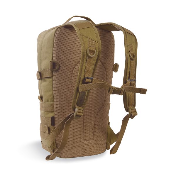 Robust 9 litre daypack with a large main compartment. It features two wrap around compression straps reduce the volume if needed, and a MOLLE system on the front and sides that can be used for individual expansion. Hydration system compatible. www.moralepatches.com.au