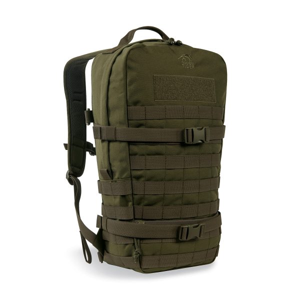 Robust 9 litre daypack with a large main compartment. It features two wrap around compression straps reduce the volume if needed, and a MOLLE system on the front and sides that can be used for individual expansion. Hydration system compatible. www.moralepatches.com.au