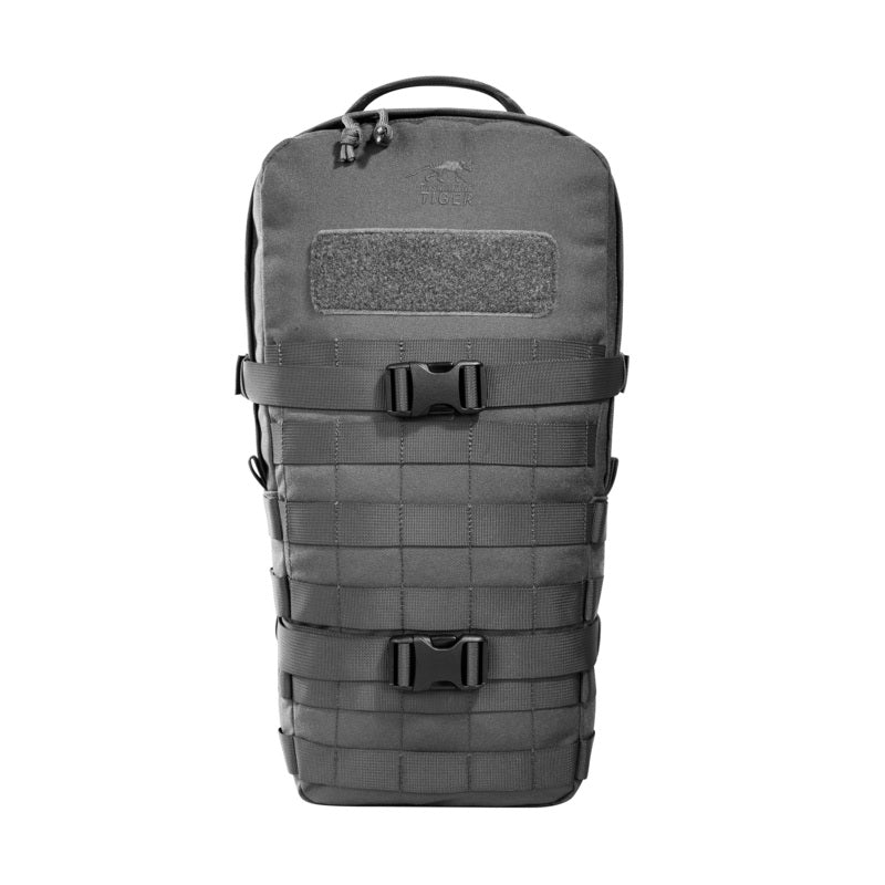 Robust 9 litre daypack with a large main compartment. It features two wrap around compression straps reduce the volume if needed, and a MOLLE system on the front and sides that can be used for individual expansion. Hydration system compatible. www.moralepatches.com.au
