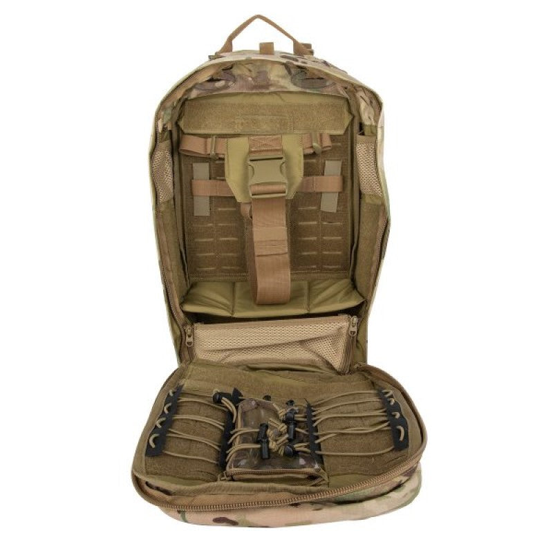 The Tasmanian Tiger Modular Radio Pack Multicam features exterior pouches and a front flap with a zippered pocket. The included removable hip belt can also double as a Warrior Belt, while the radio holder can be easily adjusted for height and width. Top zippered openings provide quick access, while the shoulder straps include cable guides and ports. www.moralepatches.com.au