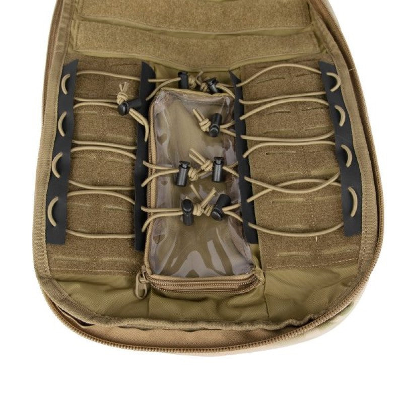 The Tasmanian Tiger Modular Radio Pack Multicam features exterior pouches and a front flap with a zippered pocket. The included removable hip belt can also double as a Warrior Belt, while the radio holder can be easily adjusted for height and width. Top zippered openings provide quick access, while the shoulder straps include cable guides and ports. www.moralepatches.com.au