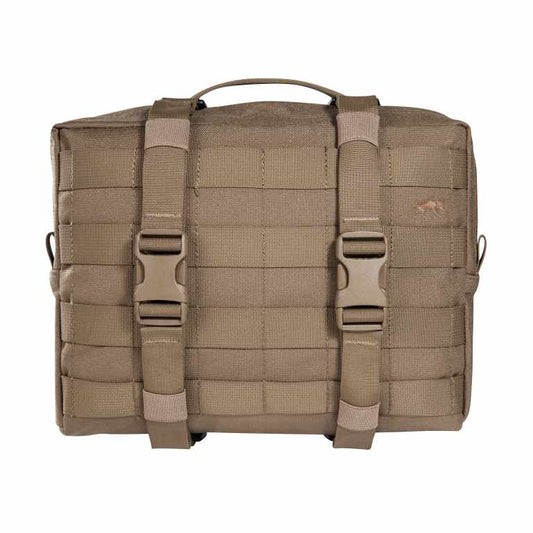 Large accessory and lid pouch. The TT Tac Pouch 10 MKII is designed as a MOLLE affixed pouch for the TT Base Pack 52 and TT Base Pack 75, though can also be used with other backpacks or as a large hip pouch. Twin compression straps contain goods in transit, and a MOLLE front provides adaptability. www.moralepatches.com.au