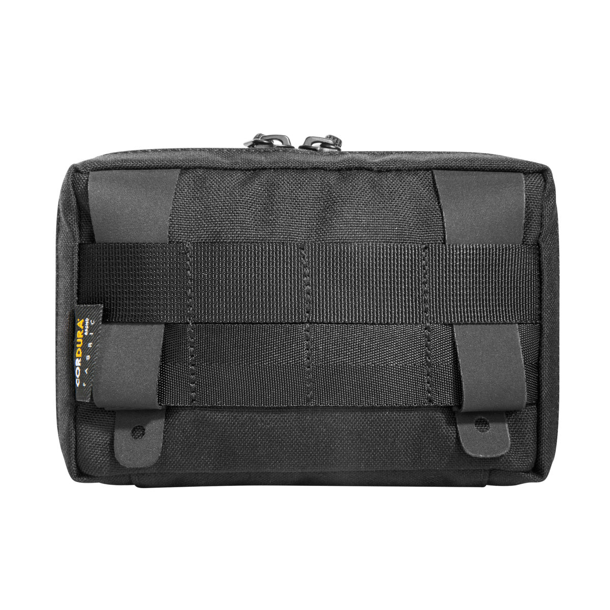 Accessory pouch with 10 x 15 x 4cm dimensions, a large opening and MOLLE reverse system. The inside features are a mesh pocket and elastic loops. www.moralepatches.com.au