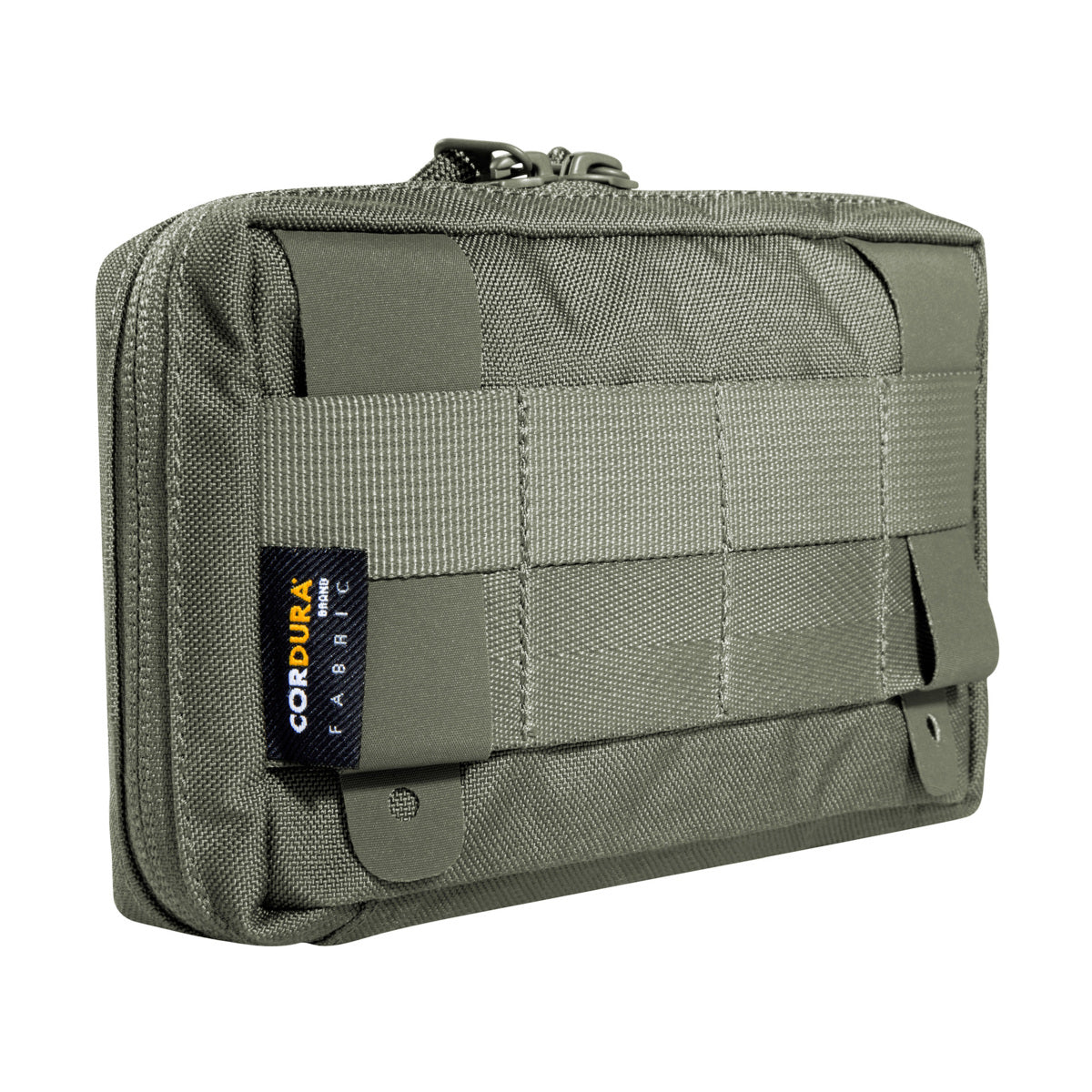 Accessory pouch with 10 x 15 x 4cm dimensions, a large opening and MOLLE reverse system. The inside features are a mesh pocket and elastic loops. www.moralepatches.com.au