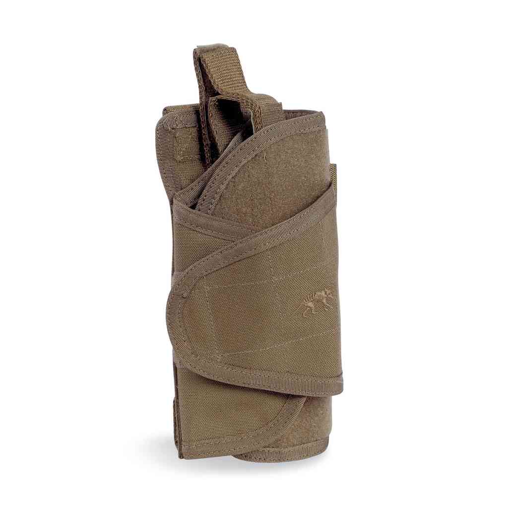 The Tasmanian Tiger Tac Holster MK II in Coyote offers an adjustable design that securely attaches to MOLLE systems, providing a versatile and dependable pistol carry solution. www.moralepatches.com.au
