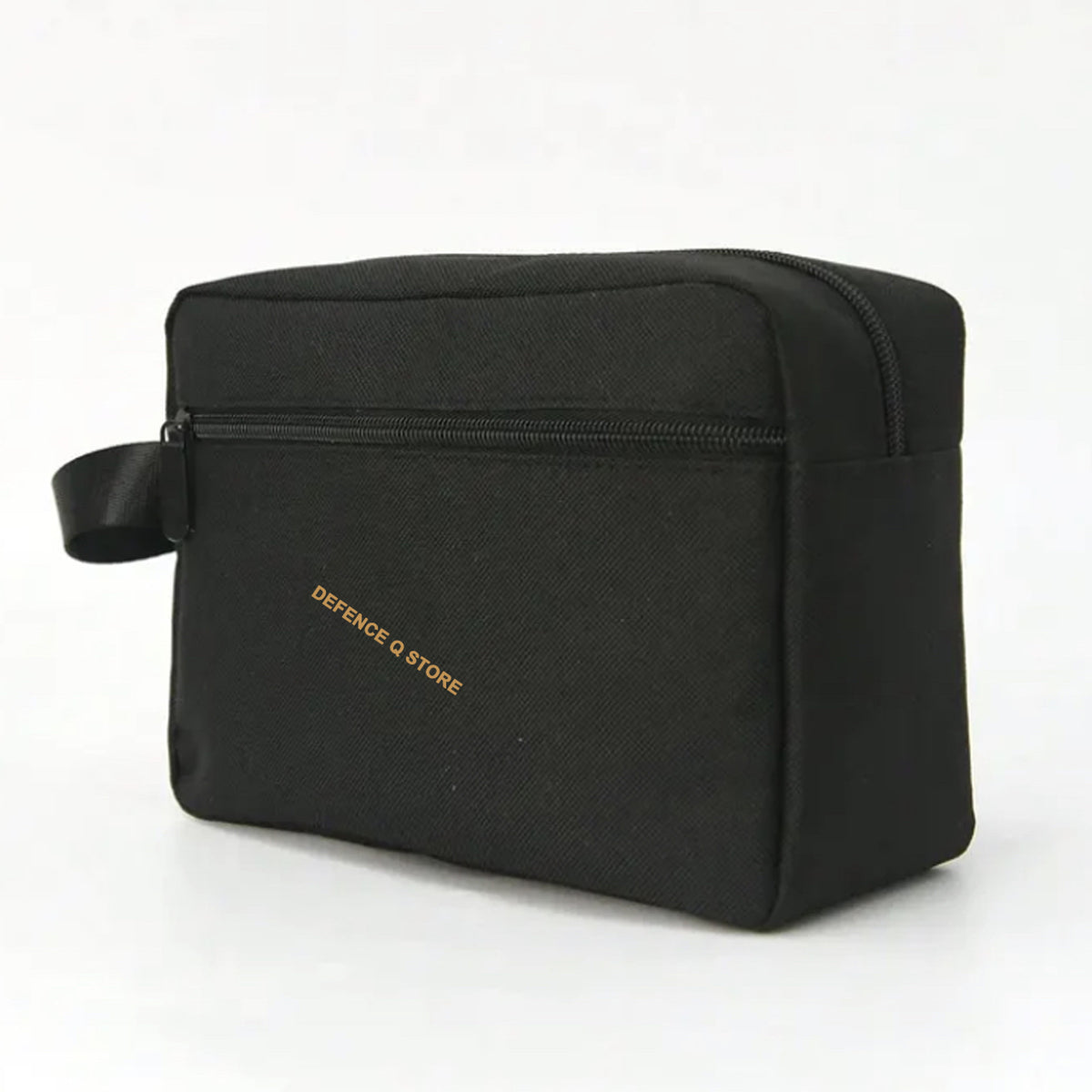 This Toiletry Bag Black is a must-have for any traveler. With dimensions of 16.5cm (H) x 23cm (W) x 9cm (D), it's perfect for storing toiletries and accessories. Made from 100% Polyester, it boasts a sleek and durable design. The side carry handle, front pocket compartment with closeable zip, and top zip closure make it a convenient and stylish choice. www.moralepatches.com.au
