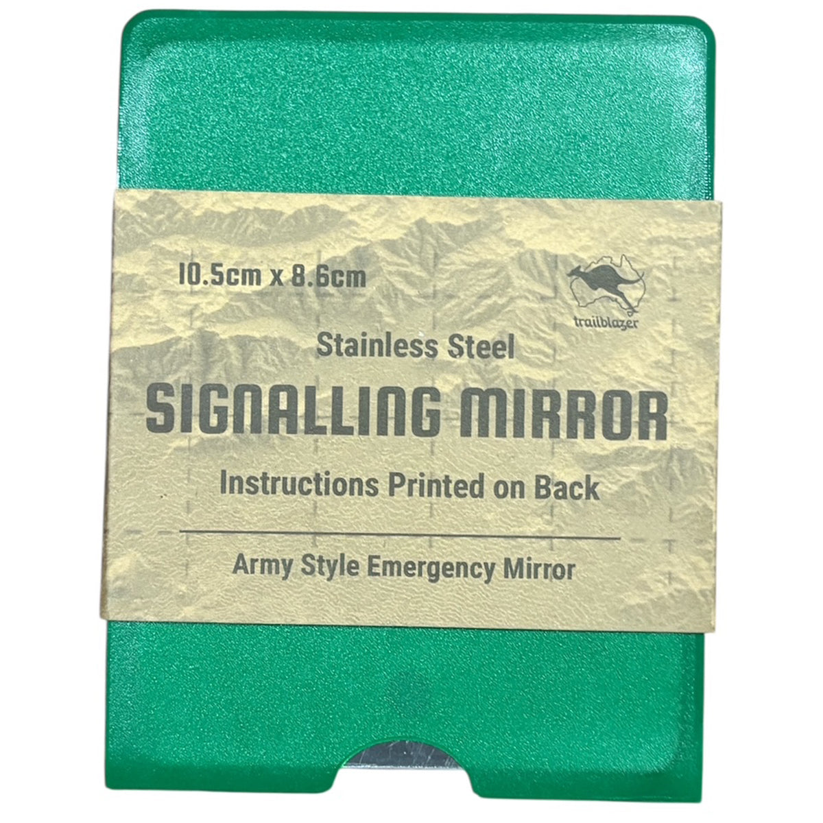 Master wilderness survival and personal grooming with this essential tactical mirror. Measuring 10.5cm x 8.6cm, it's compact enough to pack into any kit yet large enough for effective signaling in emergency situations. www.moralepatches.com.au