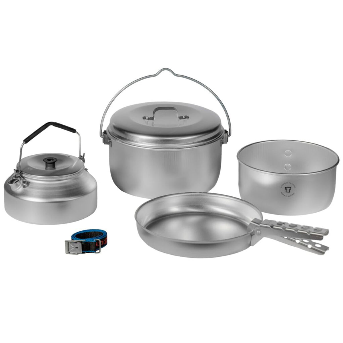 Get ready for the ultimate camping experience with the Trangia Camp Set 24! This versatile set includes a pot, frypan, and a variety of accessories, making it perfect for use over any heat source. You'll have everything you need to cook up a delicious meal in the great outdoors. www.moralepatches.com.au where campers shop