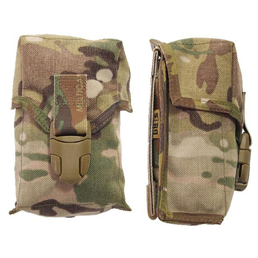 Originally designed to carry the issue "Bob Cooper Survival Kit" in a Pelican® 1010 case.  Other items that will also fit are; Small binoculars, Balaclava + Gloves or 2 x SR25 7.62mm Magazines. Closes with a single Fastex clip to securely hold any items in place. www.moralepatches.com.au