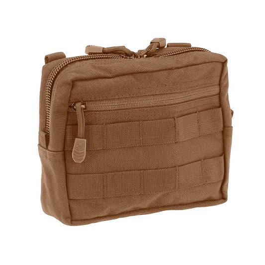 Organize your gear easily with the Wide Accessory Pouch MKIII Black. Elastic loops within provide quick access to essential items, and the front MOLLE panel allows you to attach additional pouches as needed. Plus, keep everything in its place with the front zippered section for ultimate organization and storage capacity. www.moralepatches.com.au