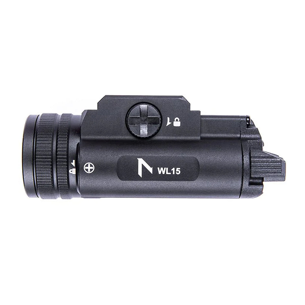 The WL15 Tactical Weapon Light is designed for professional tactical applications, delivering a powerful 1200-lumen output for high-visibility illumination in critical environments. www.moralepatches.com.au