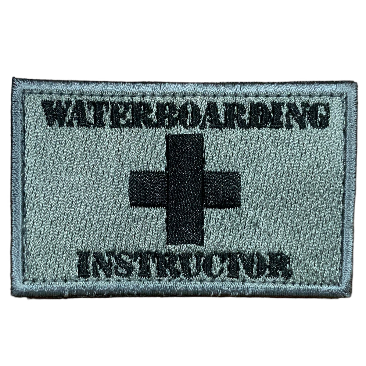 Become a master of waterboarding with our Waterboarding Instructor Embroidery Morale Patch Hook &amp; Loop, measuring 8x5cm! Perfect for those who are passionate about perfecting their skills and inspiring others to do the same. www.moralepatches.com.au