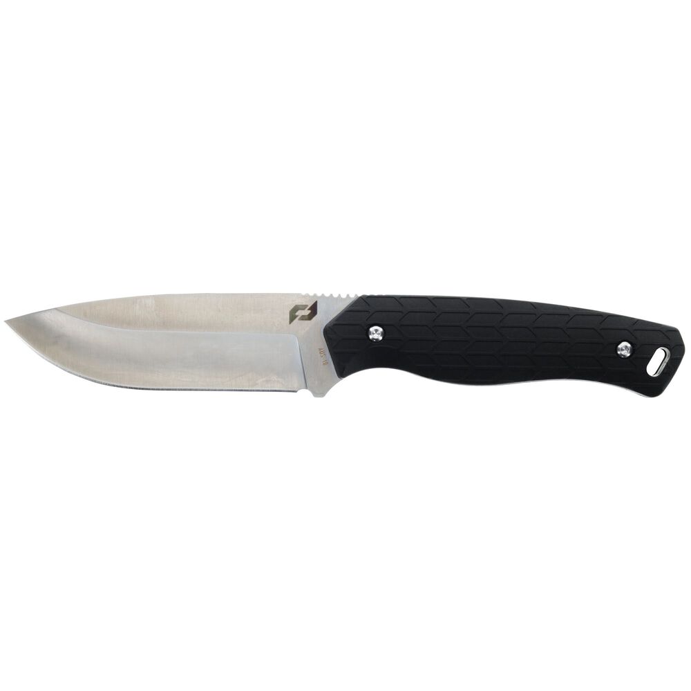 Designed in Columbia, MO, by hunting enthusiasts, the Exertion series of knives from Schrade looks, feels and is the part. This high-quality, heavy duty hunting knife features a full tang AUS-10 stainless steel blade, with a non-slip rubberized grip, for incredible balance and function when the real work begins. www.moralepatches.com.au