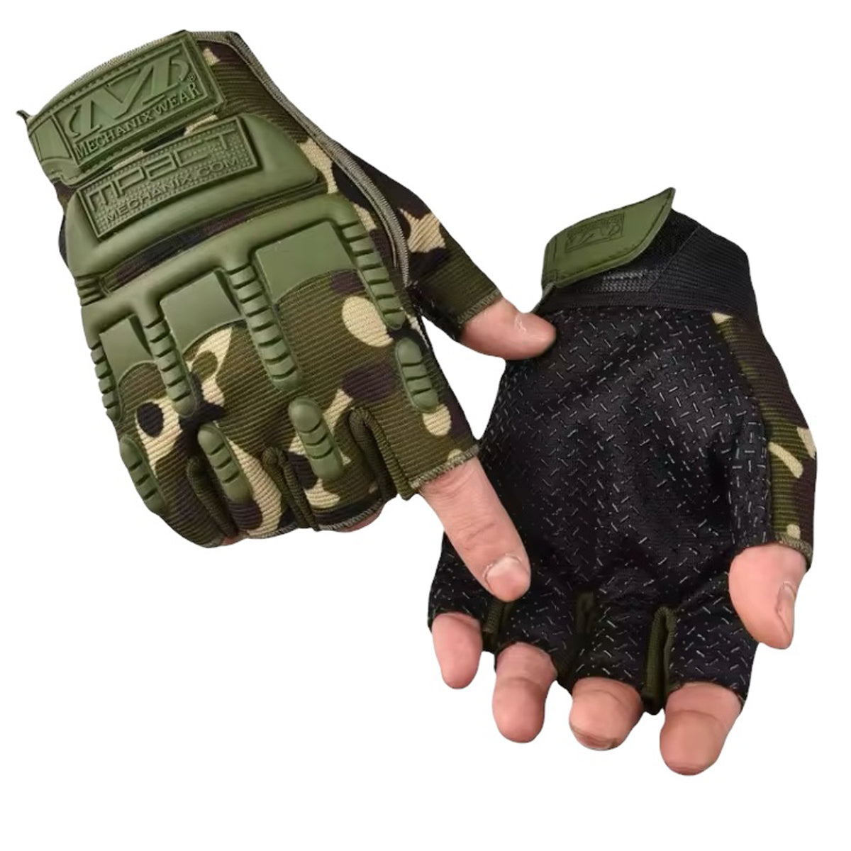 Unlike the normal fingerless gloves, the tactical fingerless has more flexibility and stretch. These are a one size fits most and are sized small to large for adjustments. www.moralepatches.com.au