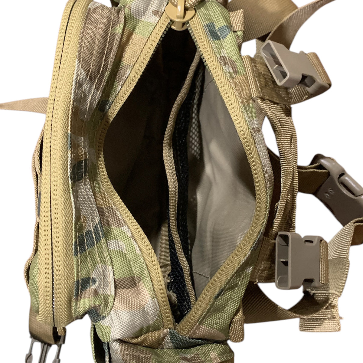 Elevate your outdoor adventures with the AMCU Waist Bag With MOLLE Adaptability! This versatile bum bag features convenient side and front pockets, as well as MOLLE fittings and x2 straps for ultimate functionality. The top compression strap/handle and waist belt ensure a secure fit, while the main compartment with mesh divider allows for easy organization. Crafted with heavy duty fabric, this bag can handle even the toughest terrain.  www.moralepatches.com.au