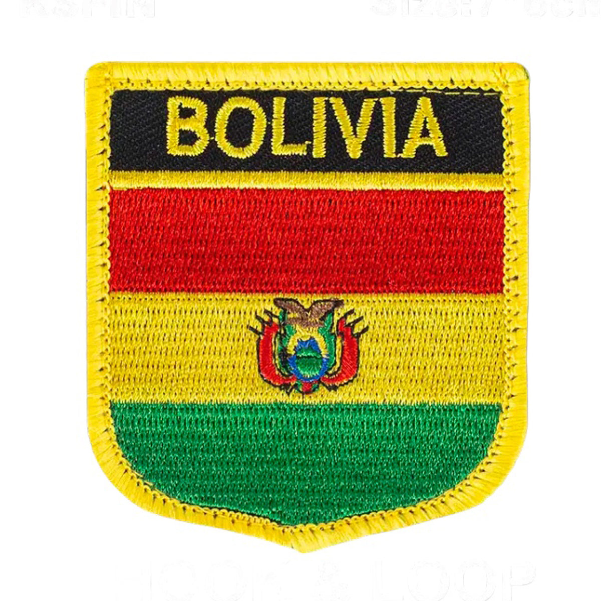 This Bolivia Flag Embroidery Velcro Backed Morale Patch Badge comes with Velcro backing for effortless attachment and measures 7x6cm. Show your unwavering support for this amazing country by adding this badge to your collection today! www.moralepatches.com.au