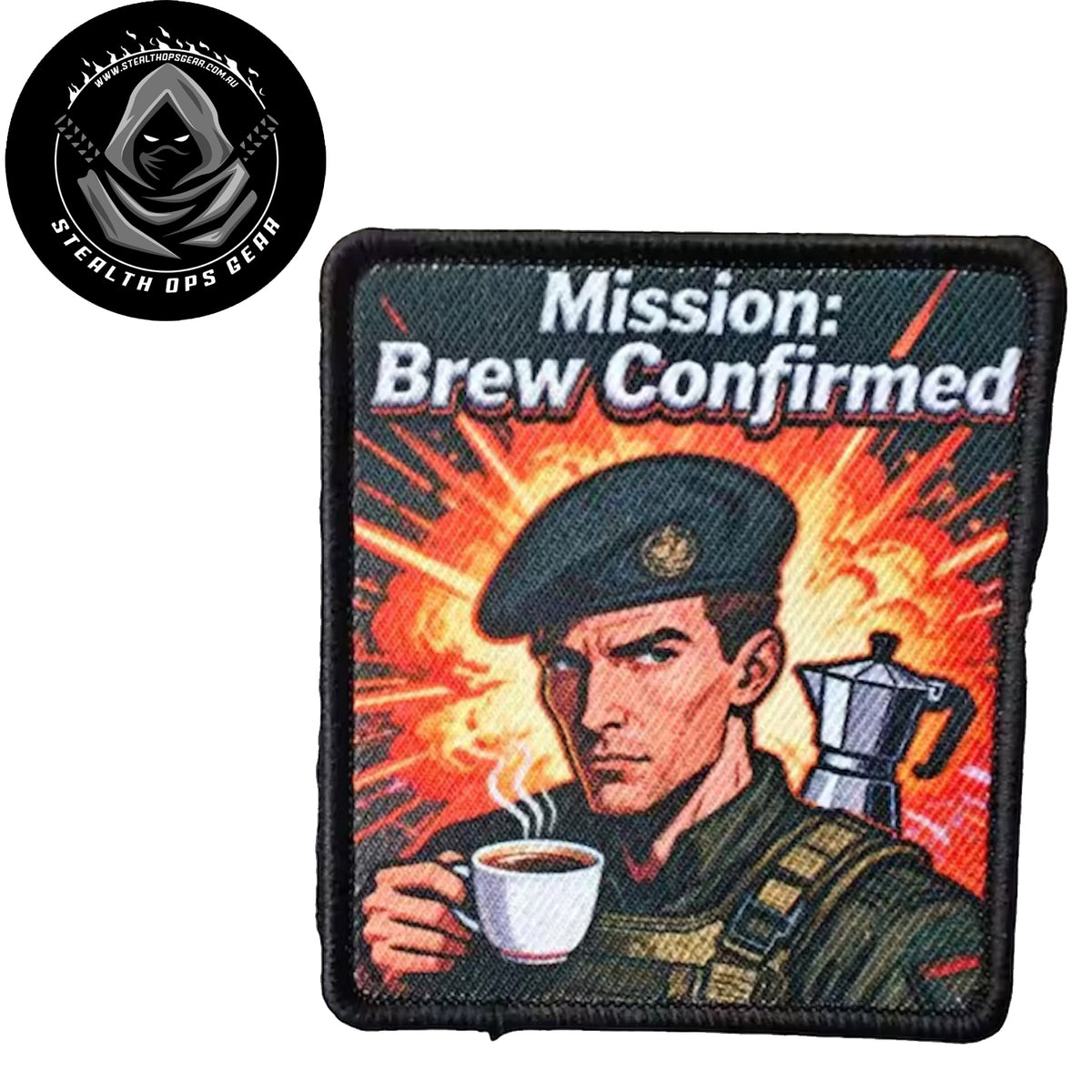 Unleash your creativity with the Brew Confirmed Embroidery Printed Patch Hook &amp; Loop! Measuring 8x7cm and featuring a beautifully embroidered design and secure hook &amp; loop backing, this patch is a must-have for any collector. www.moralepatches.com.au