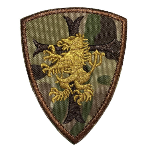 Experience the power and impact of Crusade Shield Multicam Embroidery Velcro Backed Patch in a compact 9x7cm size. Don't underestimate the potential of this patch - it's the perfect addition to any outfit or accessory. Order now and discover the endless possibilities! www.moralepatches.com.au