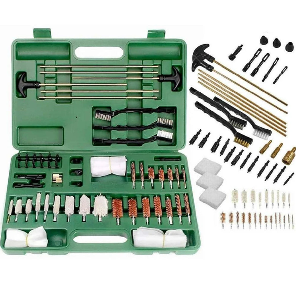 The Universal Gun Cleaning Kit delivers professional-grade maintenance in one portable package. Compatible with shotguns, rifles, and pistols across common calibers, this comprehensive set eliminates the need for multiple tools. www.moralepatches.com.au