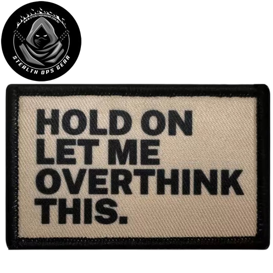 Unleash your creativity with the Hold On Embroidery Printed Patch Hook &amp; Loop - Stealth Ops Gear! Measuring 8x5cm and featuring a beautifully embroidered design and secure hook &amp; loop backing, this patch is a must-have for any collector. www.moralepatches.com.au