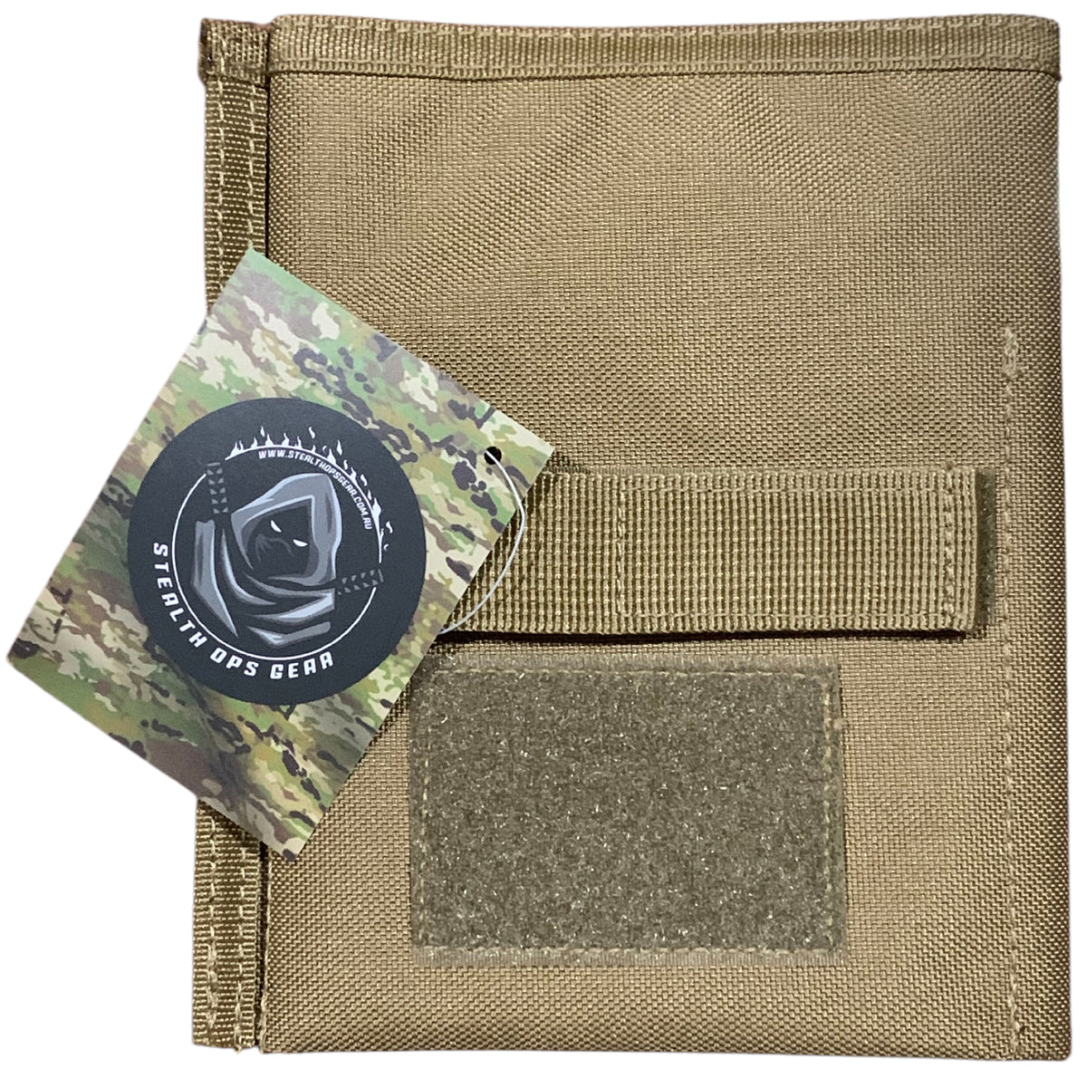 Notebook Cover in Khaki Stealth Ops Gear www.moralepatches.com.au