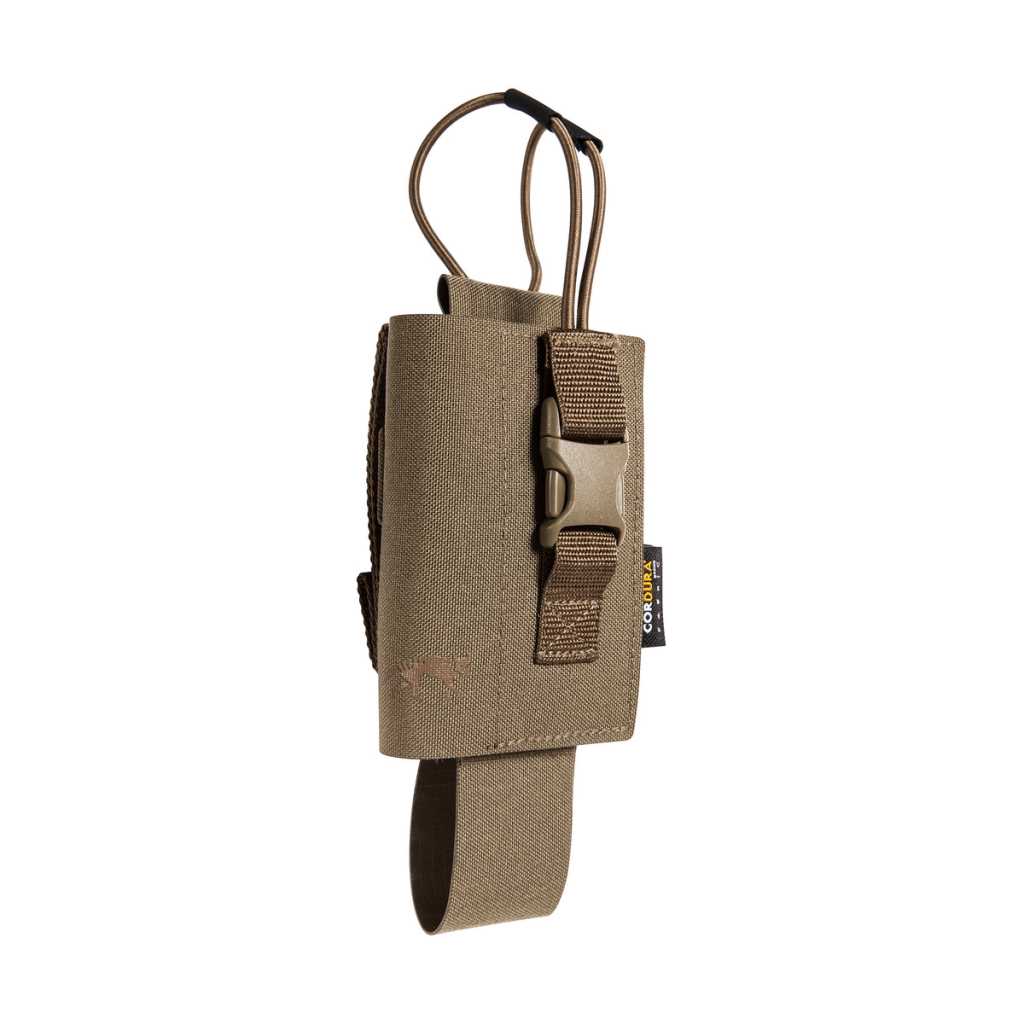 Size-adjustable holster for radios of all kinds. With hook-and-loop fastening tape. www.moralepatches.com.au