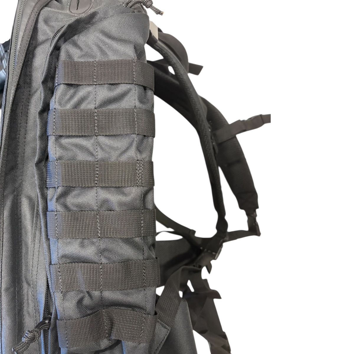 The Tactical 45LT Patrol Pack is designed for 2-3 day missions, featuring two main compartments for efficient gear organization. It includes a front pocket with an internal organizer, a dedicated hydration pocket, and a protective pouch for sunglasses. www.moralepatches.com.au
