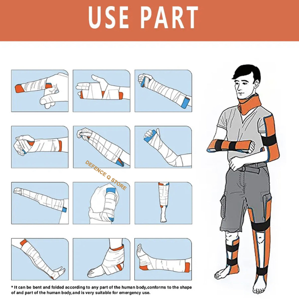 Introducing the Emergency Survival Splint - a versatile and compact tool designed to be an essential part of your first aid kit. www.moralepatches.com.au